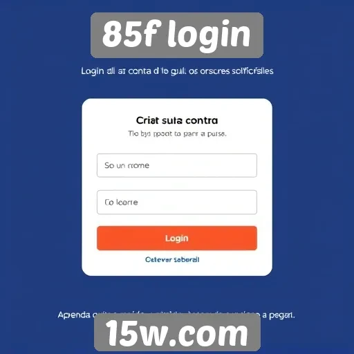 Como criar uma conta no site 85f login