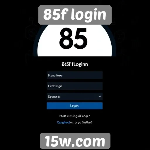 Experiência do usuário no 85f login